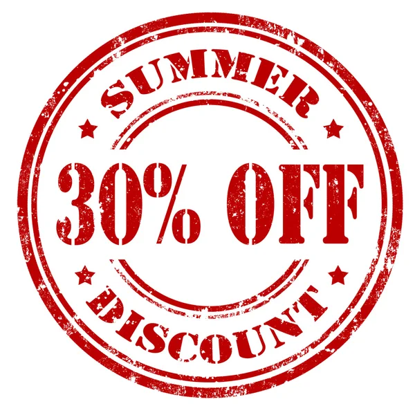 Summer Discount-stamp — Stock Vector