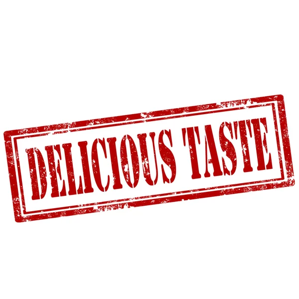 Delicious Taste-stamp — Stock Vector