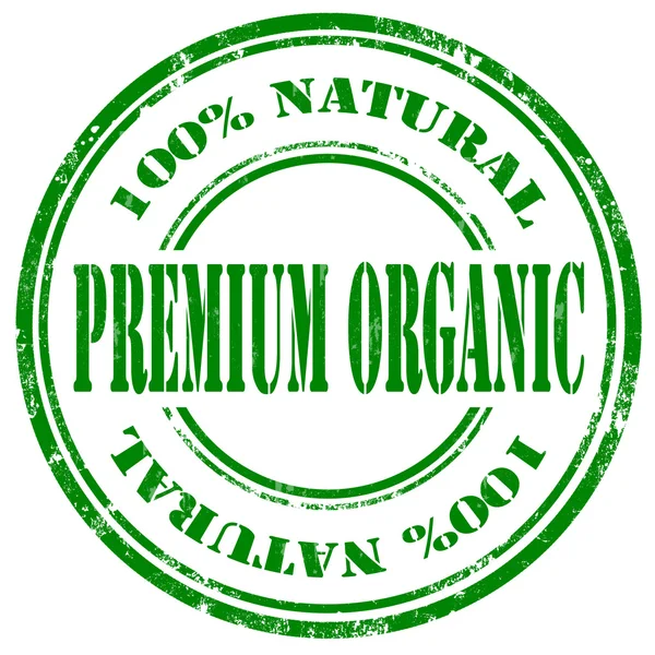 Premium organiczne pieczęć — Wektor stockowy