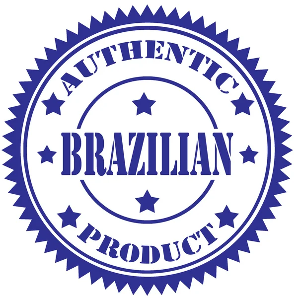 Brazilian-stamp — Stock Vector