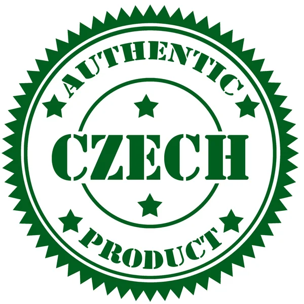Sello checo — Vector de stock