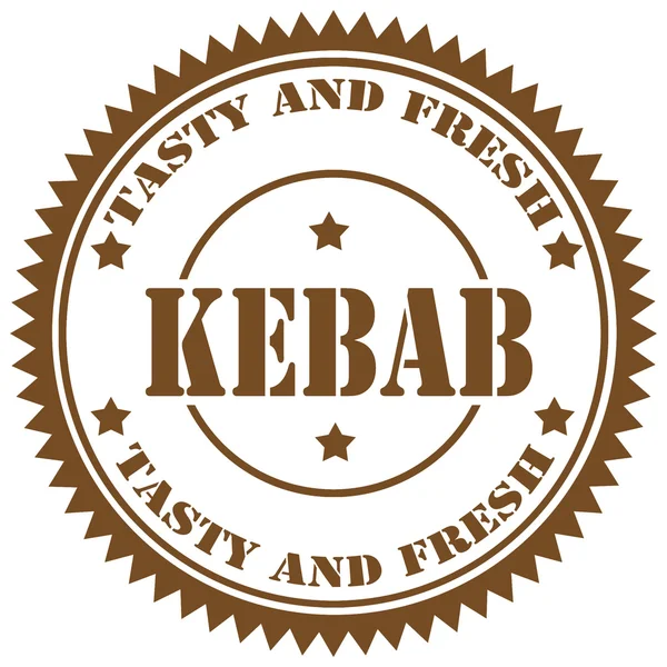 Kebab-stamp — Stockvector