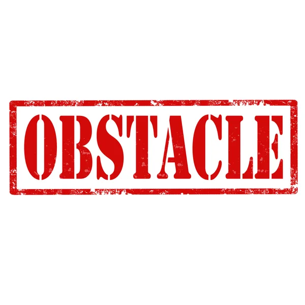 Obstacle-stamp — Stock Vector