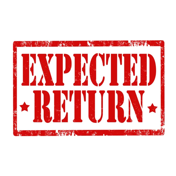 Očekávaný návrat razítko — Stockový vektor
