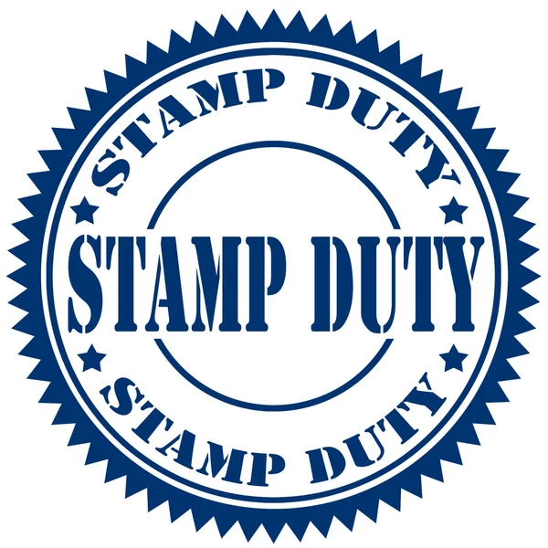 Stamp Duty-stamp — Stock Vector