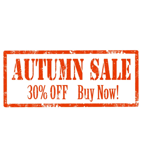 Carimbo de venda de outono — Vetor de Stock