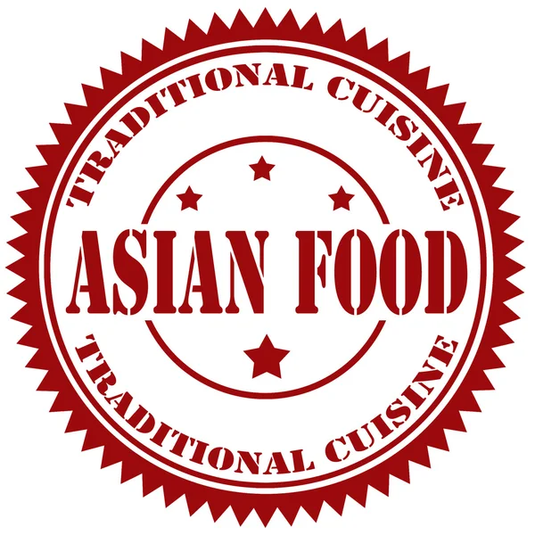 Aziatische voedsel-stempel — Stockvector