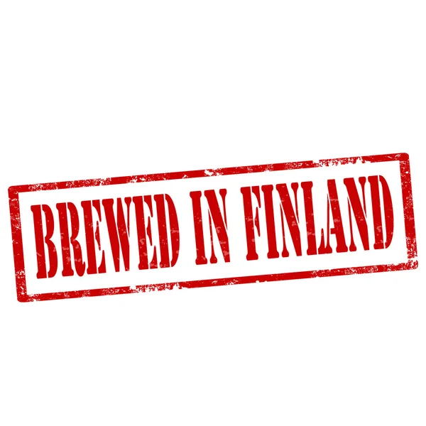 Finlandiya-pul demlenmiş — Stok Vektör