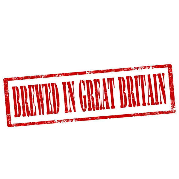Brewed In Great Britain-stamp — Stock Vector