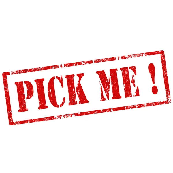 Pick Me!-stamp — Stock Vector