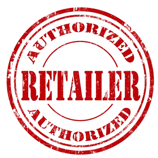 Authorized Retailer-stamp — Stock Vector