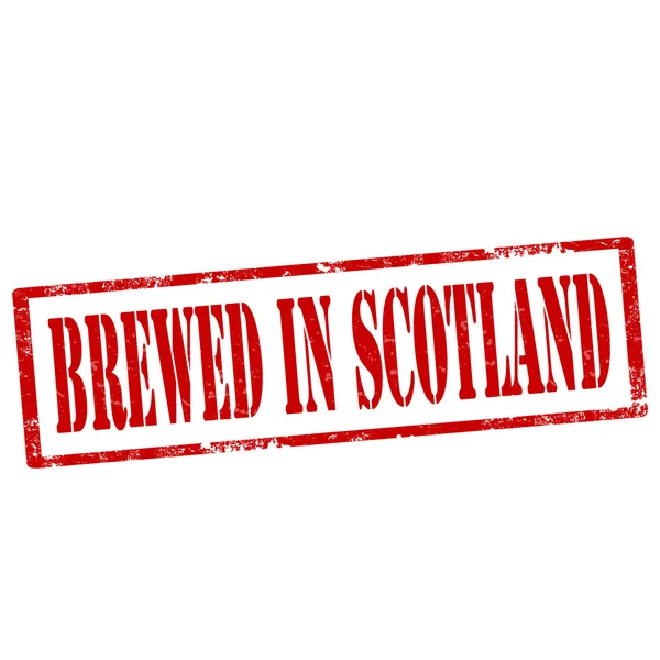 Brewed In Scotland-stamp — Stock Vector