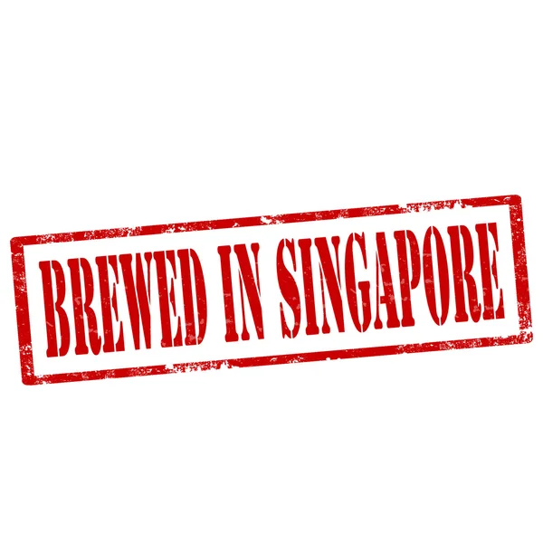 Singapur-pul demlenmiş — Stok Vektör