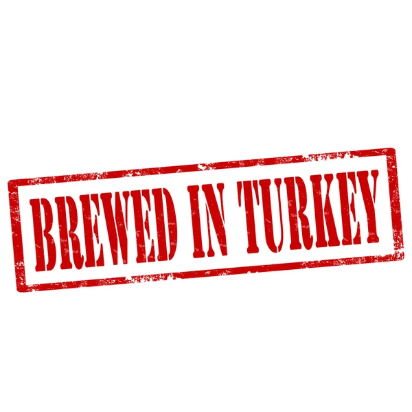 Brassée en Turquie-timbre — Image vectorielle