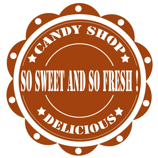 Candy Shop-label — Stock Vector
