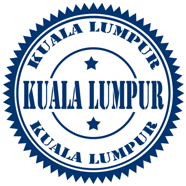 Kuala Lumpur-timbre — Image vectorielle