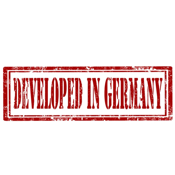 Αναπτύχθηκε στη Γερμανία-σφραγίδα — Διανυσματικό Αρχείο