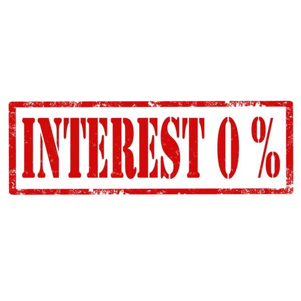 Interest-stamp — Stock Vector