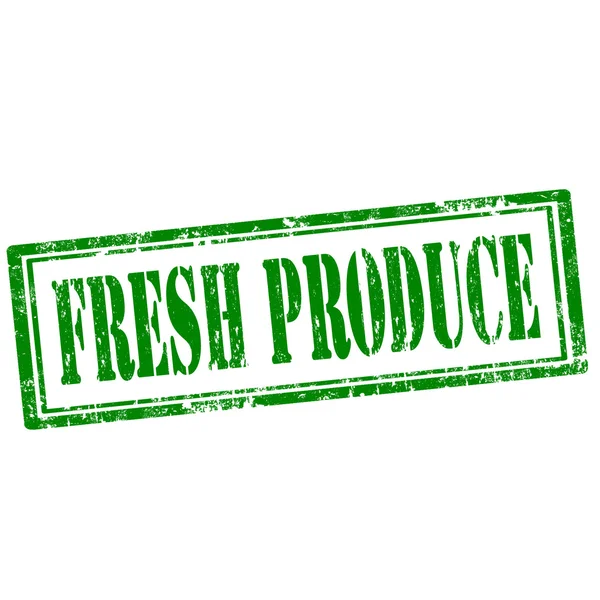 Fresh Produce-stamp — Stock Vector