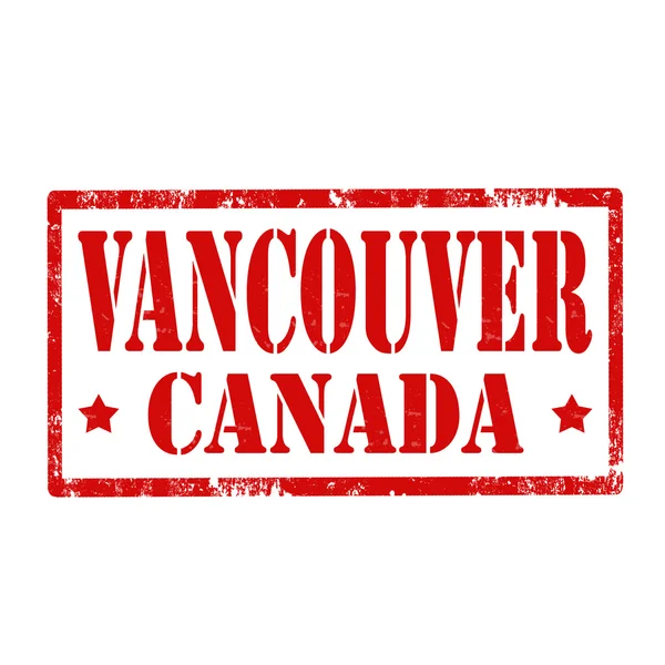 Vancouver-bélyeg — Stock Vector