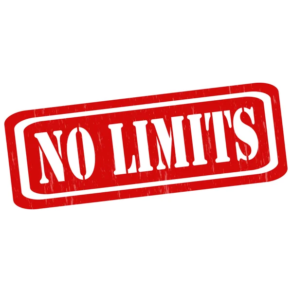 No Limit-Stempel — Stockvektor