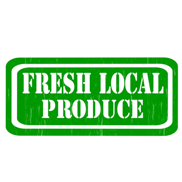 Φρέσκα τοπικά προϊόντα-σφραγίδα — Διανυσματικό Αρχείο