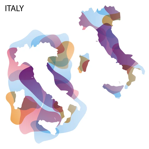 Carte de conception de l'Italie — Image vectorielle