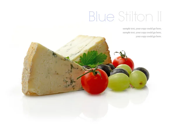 Ii niebieskiego sera Stilton — Zdjęcie stockowe