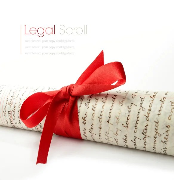 Rolagem legal — Fotografia de Stock