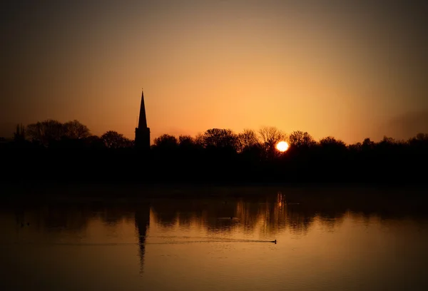 Církevní sunrise — Stock fotografie