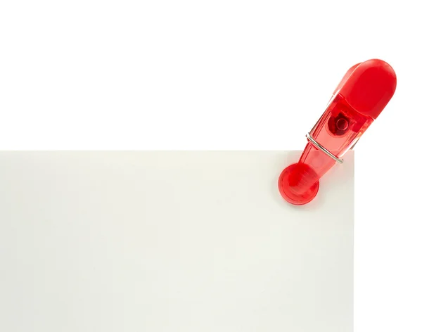 Red Paper Clip — Stock Photo, Image