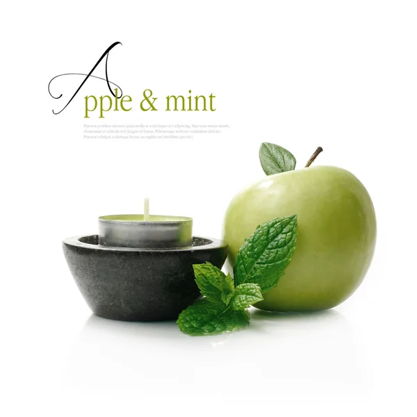 Apfel & Minze — Stockfoto