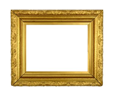 Vintage yaldızlı yan çerçeve