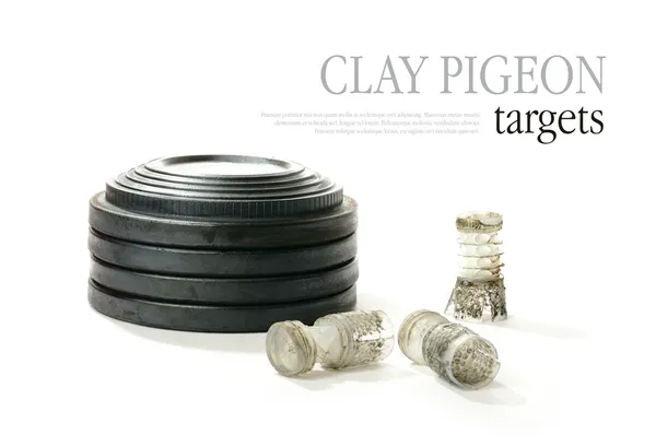 Clay pigeon doelstellingen — Stockfoto