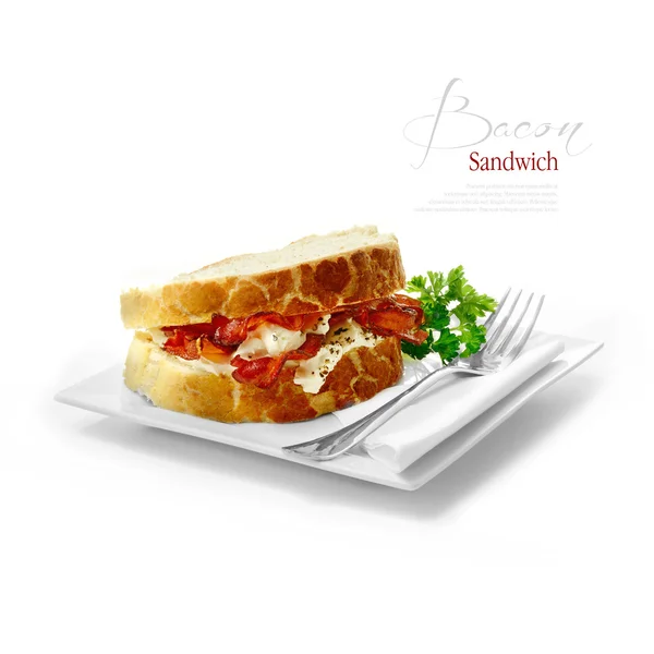 Sanduíche de bacon — Fotografia de Stock