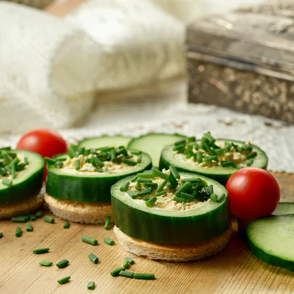 Cucumber Canapes II — Stock Photo, Image