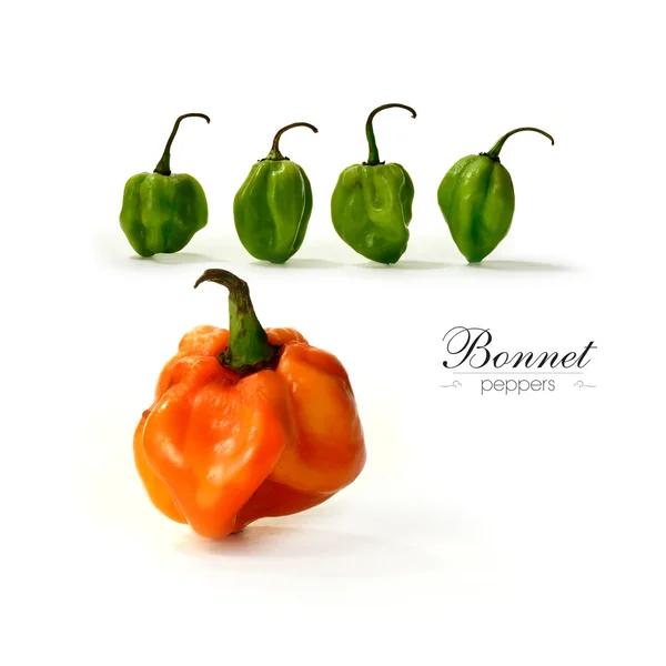 Bonnet Peppers — Stock Photo, Image