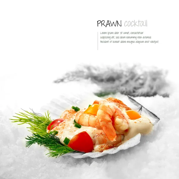 Classic Prawn Cocktail — Stock Photo, Image