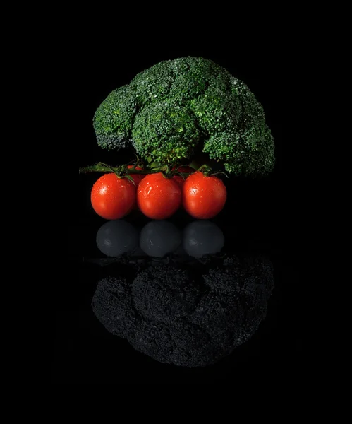 Brocoli et tomates — Photo