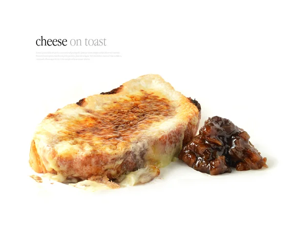 Cheese On Toast (Welsh Rarebit) — Stock Photo, Image