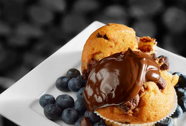 Bolinho de chocolate — Fotografia de Stock