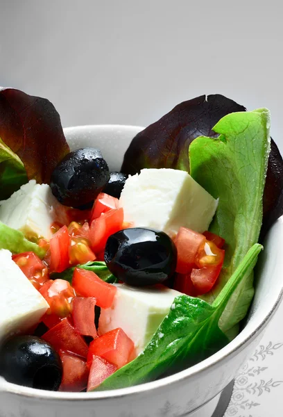 Salade de fromage feta Macro — Photo