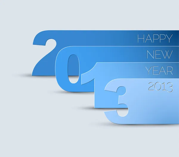 Feliz Año Nuevo 2013 tarjeta vectorial — Archivo Imágenes Vectoriales