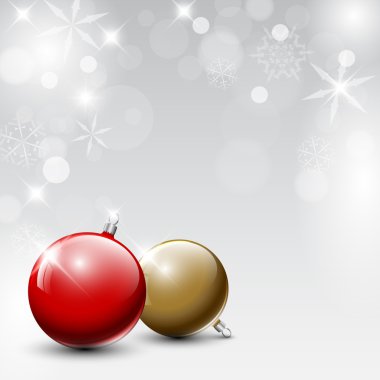 Noel gerçekçi baubles vektör