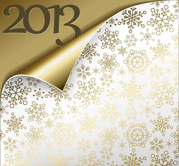 Cartão de Ano Novo de Natal do Vetor 2013 — Vetor de Stock