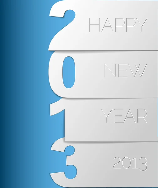 Szczęśliwego nowego roku 2013 wektor karty — Wektor stockowy