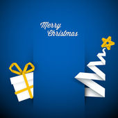 jednoduché vektorové ilustrace modrý vánoční přání