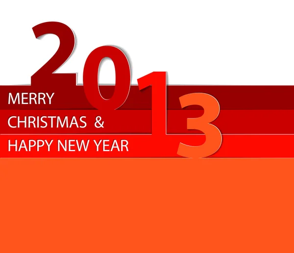 Ευτυχισμένο το νέο έτος 2013 κάρτα φορέα — Διανυσματικό Αρχείο