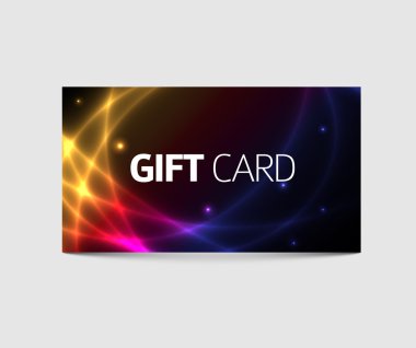 Modern hediye kartı şablonu