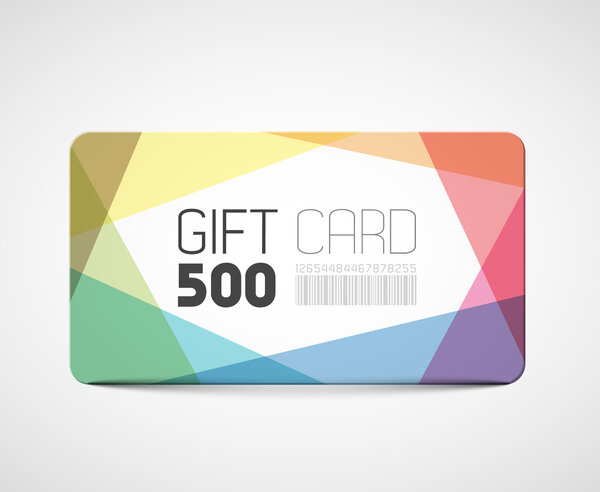 Современный шаблон подарочной карты
